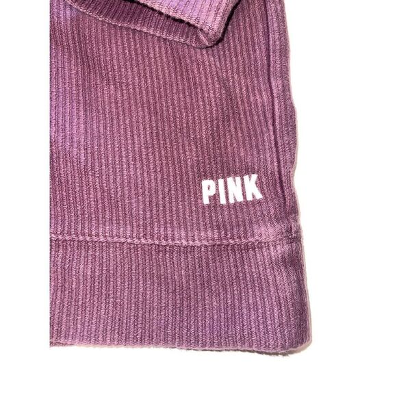 🤍Victoria's Secret PINK Ribbed Long Sleeve Top-Maroon-Size S A32 - Picture 2 of 6